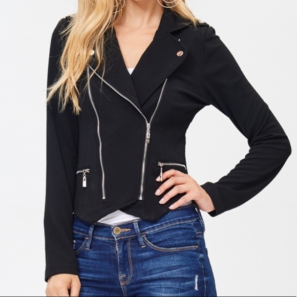 Red Lolly Jackets & Blazers - 🌟SALE🌟  Zipper Moto Jacket